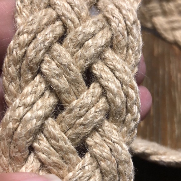 Vintage 80s Art to Wear Braided Rope Belt